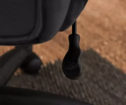 Hannah Charcoal Gray Microfiber Office Chair 38 Hannah Charcoal Gray Microfiber Office Chair -Home Furniture 810513553 7