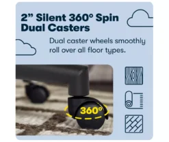 Hannah Charcoal Gray Microfiber Office Chair 31 Hannah Charcoal Gray Microfiber Office Chair -Home Furniture 810513553 A0 9