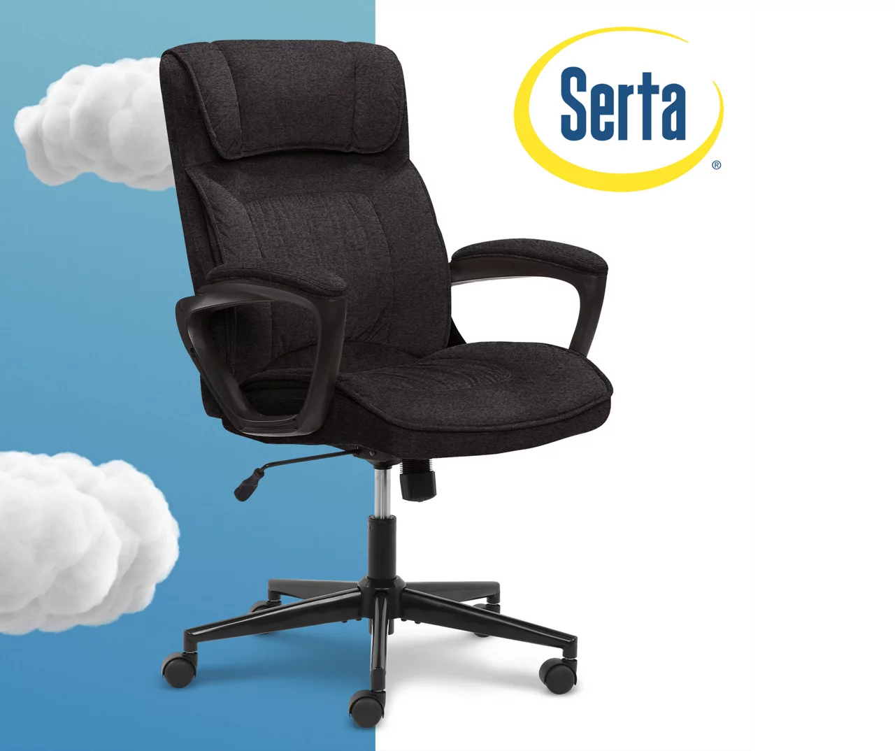 Hannah Charcoal Gray Microfiber Office Chair 22 Hannah Charcoal Gray Microfiber Office Chair - Image 20