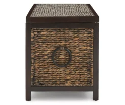 Rustic Black Wicker Storage Trunk -Home Furniture 810513555 12