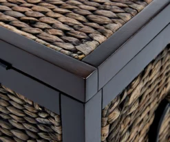 Rustic Black Wicker Storage Trunk -Home Furniture 810513555 14