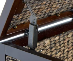 Rustic Black Wicker Storage Trunk -Home Furniture 810513555 7