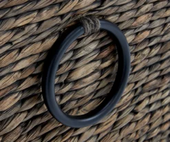 Rustic Black Wicker Storage Trunk -Home Furniture 810513555 9