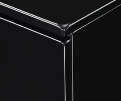 Black Hudson 2-Drawer Wood Nightstand -Home Furniture 810513557 14