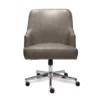 Leighton Gray Memory Foam Bonded Leather Office Chair 1 Leighton Gray Memory Foam Bonded Leather Office Chair -Home Furniture 810513560 11