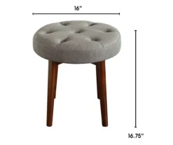 Penelope Tufted Stool 24 Penelope Tufted Stool -Home Furniture 810513571 3