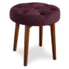 Penelope Eggplant Tufted Stool 2 Penelope Eggplant Tufted Stool -Home Furniture 810513574 2