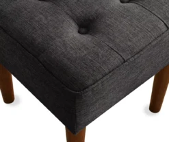 Aria Charcoal Grey Tufted Stool -Home Furniture 810513578 5