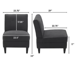 Serta Copenhagen Tufted Slipper Chair -Home Furniture 810513580 4