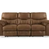 Boxberg Bark Faux Leather Reclining Sofa -Home Furniture 810519664