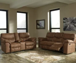Boxberg Bark Faux Leather Reclining Sofa -Home Furniture 810519664 810519667 1 1
