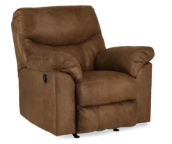 Boxberg Bark Faux Leather Rocker Recliner -Home Furniture 810519666 1