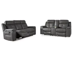 Jesolo Gray Reclining Sofa -Home Furniture 810519671 810519670