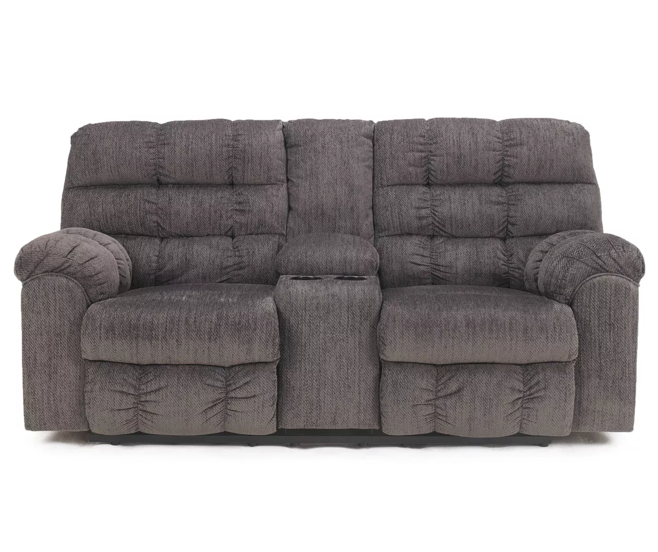 Acieona Slate Reclining Console Loveseat 3 Acieona Slate Reclining Console Loveseat