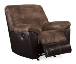 Follett Coffee Faux Leather Rocker Recliner -Home Furniture 810519692 1