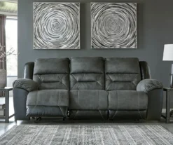 Earhart Faux Leather Reclining Sofa -Home Furniture 810519696 3