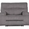 Coombs Charcoal Wide Seat Power Recliner -Home Furniture 810519706