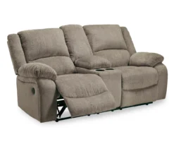 Draycoll Pewter Reclining Console Loveseat -Home Furniture 810519716 2