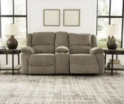 Draycoll Pewter Reclining Console Loveseat -Home Furniture 810519716 4