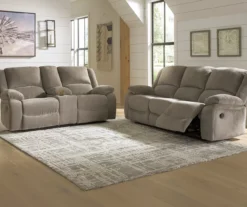 Draycoll Pewter Reclining Console Loveseat -Home Furniture 810519717 810519716 1