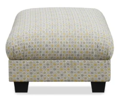 Rogers Vintage Gold Ottoman -Home Furniture 810519886 5