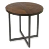 Scranton Antique Pine Round End Table -Home Furniture 810519909 1