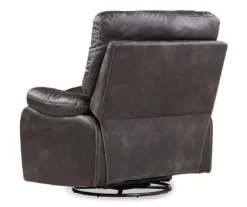 New Albany Dark Graphite Leather Look Micro Suede Swivel Reclining Glider 13 New Albany Dark Graphite Leather Look Micro Suede Swivel Reclining Glider -Home Furniture 810519941 9