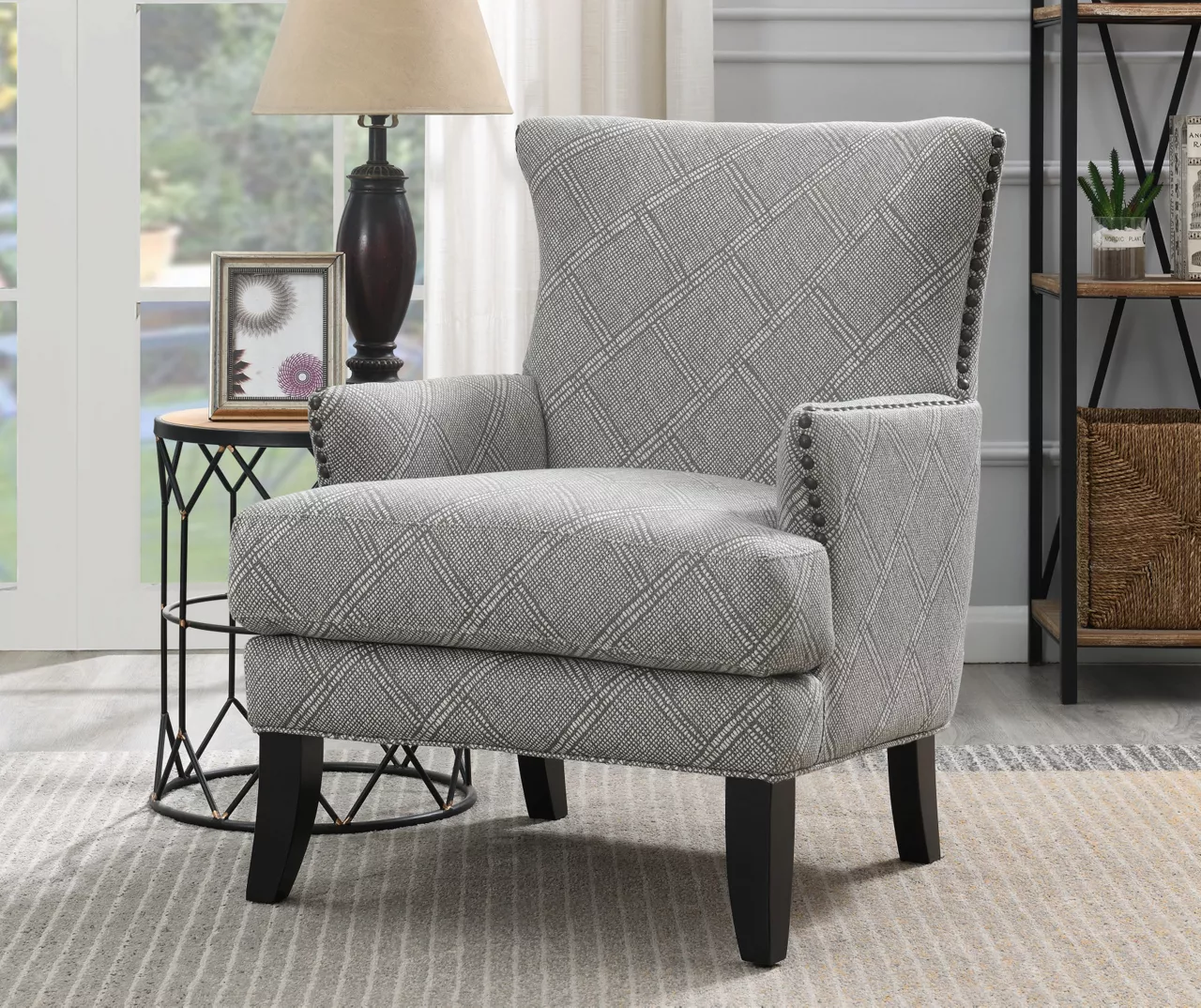 Bossa Beige Print Accent Chair 6 Bossa Beige Print Accent Chair - Image 4