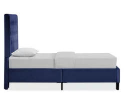 Decatur Navy Twin Upholstered Bed -Home Furniture 810519977 7
