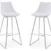30" Thomas White Bar Stools, 2-Pack 2 30" Thomas White Bar Stools, 2-Pack -Home Furniture 810520066 1