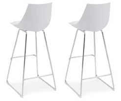 30" Thomas White Bar Stools, 2-Pack -Home Furniture 810520066 7