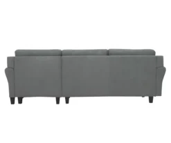 Hayward Gray Rolled Arm Sectional -Home Furniture 810524579 5