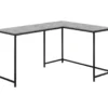 Monarch L-Shaped Metal Corner Desk -Home Furniture 810527367 2