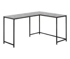 Monarch L-Shaped Metal Corner Desk