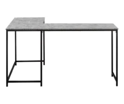 Monarch L-Shaped Metal Corner Desk 26 Monarch L-Shaped Metal Corner Desk -Home Furniture 810527367 3