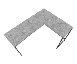 Monarch L-Shaped Metal Corner Desk 30 Monarch L-Shaped Metal Corner Desk -Home Furniture 810527367 4