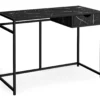 Black Marble Look Computer Desk 1 Black Marble Look Computer Desk -Home Furniture 810533363 2 1