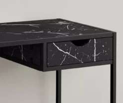 Black Marble Look Computer Desk -Home Furniture 810533363 4 1