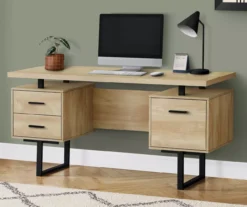 60" 3-Drawer Computer Desk -Home Furniture 810533367 1