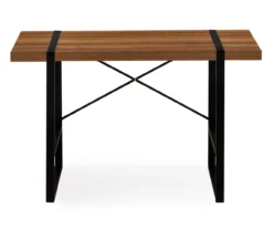 Walnut Wood Look Thick Panel Computer Desk -Home Furniture 810533368 4