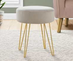 Hairpin Leg Upholstered Ottoman 26 Hairpin Leg Upholstered Ottoman -Home Furniture 810533413 1