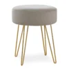 Hairpin Leg Upholstered Ottoman 1 Hairpin Leg Upholstered Ottoman -Home Furniture 810533413 2
