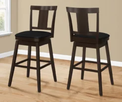 Faux Leather Swivel Bar Stools, 2-Pack 20 Faux Leather Swivel Bar Stools, 2-Pack -Home Furniture 810533430 1