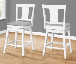 Faux Leather Swivel Bar Stools, 2-Pack 19 Faux Leather Swivel Bar Stools, 2-Pack -Home Furniture 810533433 1