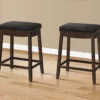 Tufted Nailhead Backless Bar Stools, 2-Pack 1 Tufted Nailhead Backless Bar Stools, 2-Pack -Home Furniture 810533441 1