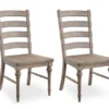 Sandstone Buff Ladderback Upholstered Dining Chairs, 2-Pack 2 Sandstone Buff Ladderback Upholstered Dining Chairs, 2-Pack -Home Furniture 810535746 1