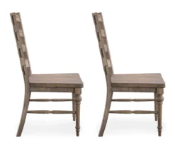 Sandstone Buff Ladderback Upholstered Dining Chairs, 2-Pack -Home Furniture 810535746 4