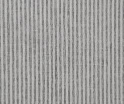 Pebble Gray Striped Upholstered Round Ottoman 9 Pebble Gray Striped Upholstered Round Ottoman -Home Furniture 810535758 3