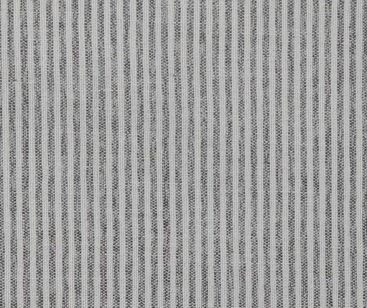 Pebble Gray Striped Upholstered Round Ottoman 6 Pebble Gray Striped Upholstered Round Ottoman - Image 4