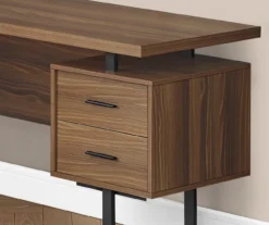 Walnut Wood Look 3-Drawer L-Shaped Corner Computer Desk 9 Walnut Wood Look 3-Drawer L-Shaped Corner Computer Desk -Home Furniture 810535778 4